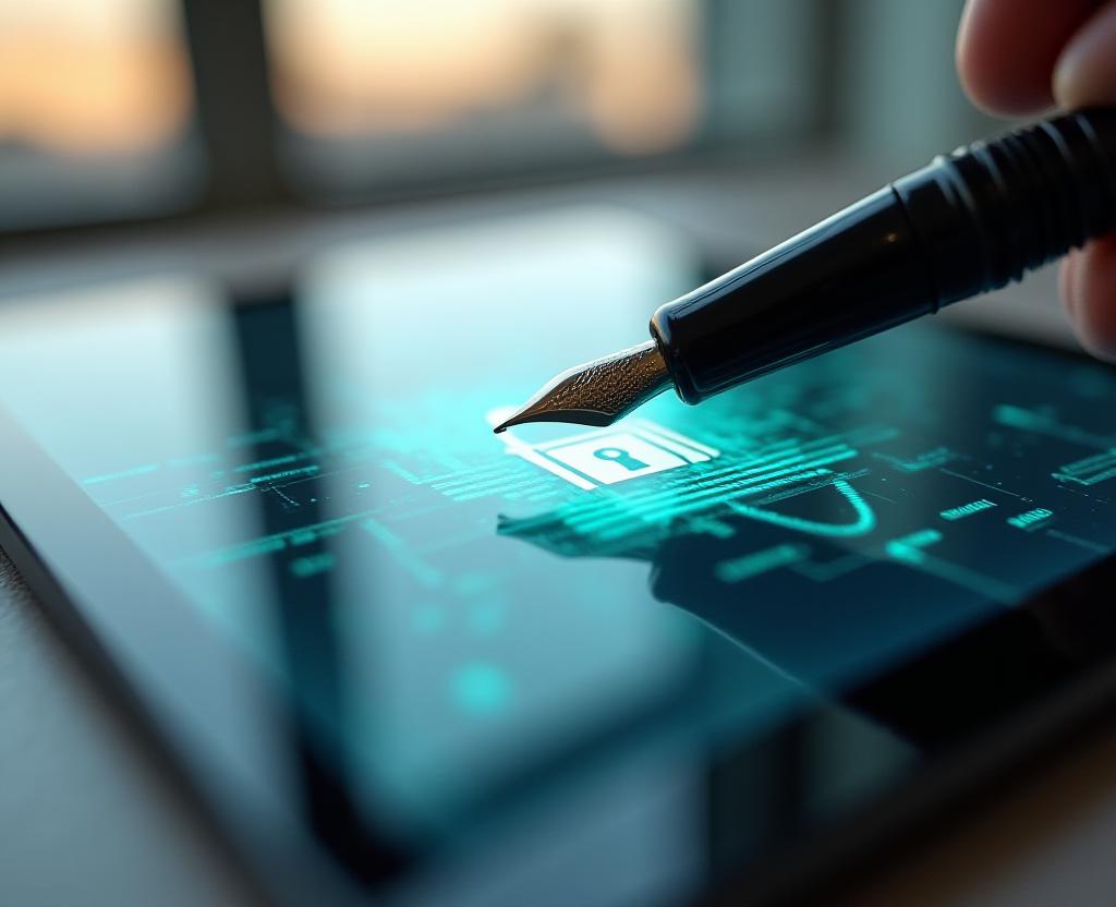 Secure data handling conceptual imagery