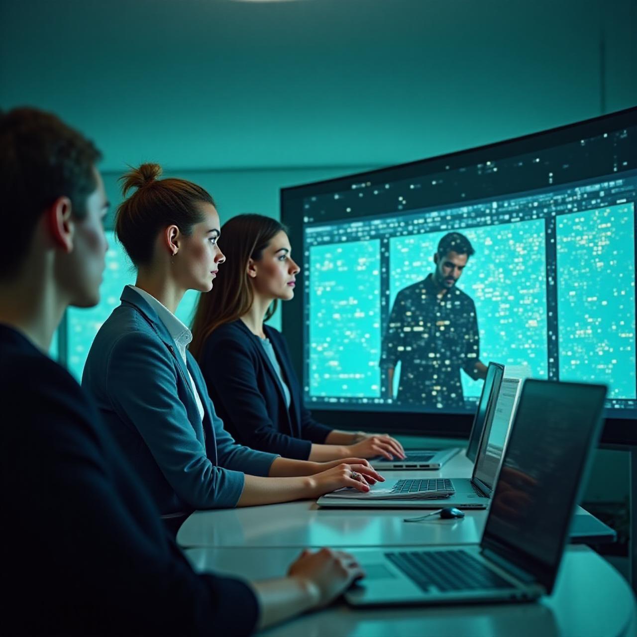 Team collaborating on framework deployment